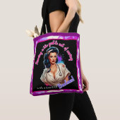Pinup_ Verpleegkundige Badass Tote Bag (Dichtbij)