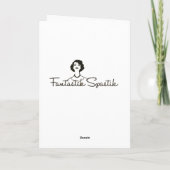 Pinup zeemeermin Wenskaart Kaart (Achterkant)