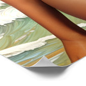 Pinup Zwart Meisje Melanine Bikini Model Poster (Hoek)