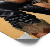  pinup zwart meisje poster (Hoek)