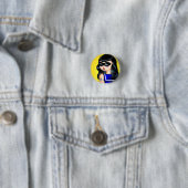 PinupGirl Ronde Button 3,2 Cm (In situ)