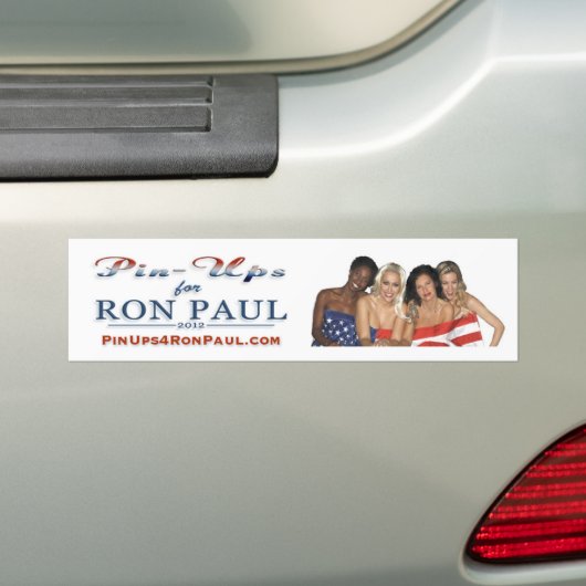 PinUps4RonPaul Bumpersticker (Op auto)