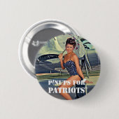 Pinups voor patriotten ronde button 5,7 cm (Voorkant /achterkant)
