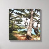 Pinus pinea Pine Tree Forest Painting Canvas Afdruk (Voorkant)