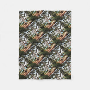 Pinus pinea Pine Tree Forest Painting Fleece Deken