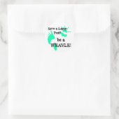 PinWeavleRun Ronde Sticker (Tas)