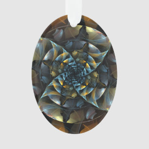 Pinwheel Abstract Art Acryl Ovaal Ornament