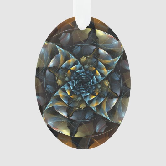 Pinwheel Abstract Art Acryl Ovaal Ornament (voorkant)