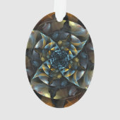 Pinwheel Abstract Art Acryl Ovaal Ornament (achterkant)