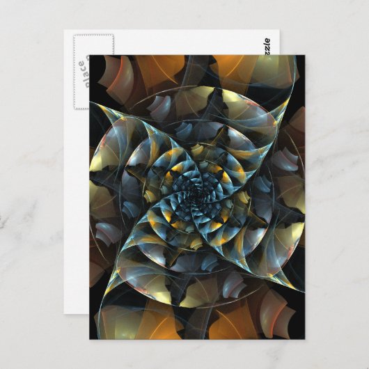 Pinwheel Abstract Art Briefkaart (Voorkant / Achterkant)