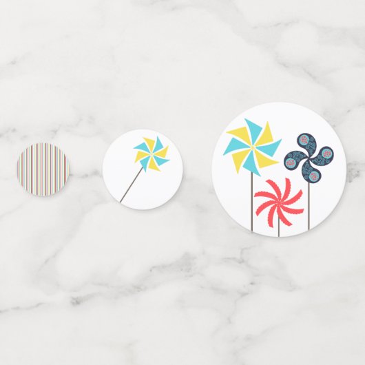 Pinwheel Confetti - Preppy & Modern Design (Voorkanten)