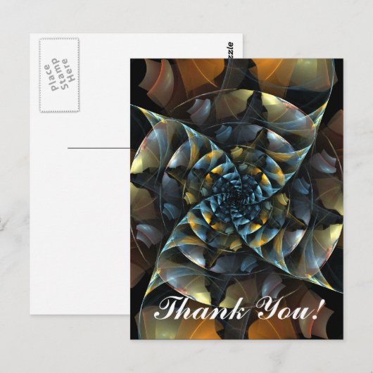 Pinwheel dank u Briefkaart (Voorkant / Achterkant)