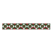 Pinwheel Diamond Kerstquilt Grosgrain Lint (Voorkant)