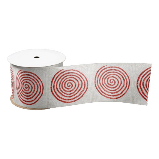 PINWHEEL MOSAIC 3-inch breedband Satijnen Lint (Spoel)