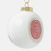 PINWHEEL MOSAIC Ceramic Ball Ornament (Links)