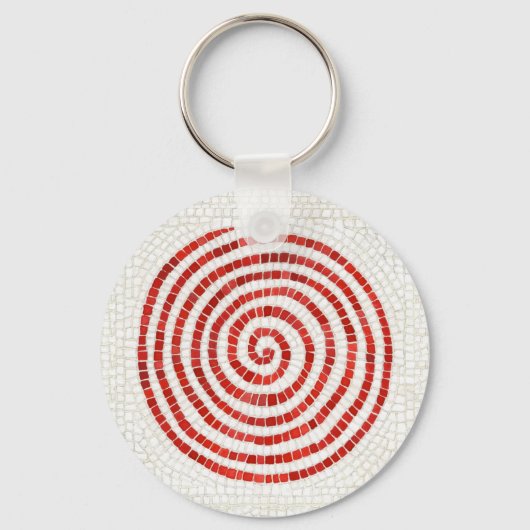 PINWHEEL MOSAIC Metal Circle Sleutelhanger (Voorkant)