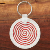 PINWHEEL MOSAIC Metal Circle Sleutelhanger (Achterkant)