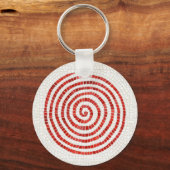 PINWHEEL MOSAIC Metal Circle Sleutelhanger (Voorkant)