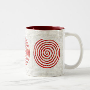 PINWHEEL MOSAIC-Mok met twee tonen Tweekleurige Koffiemok