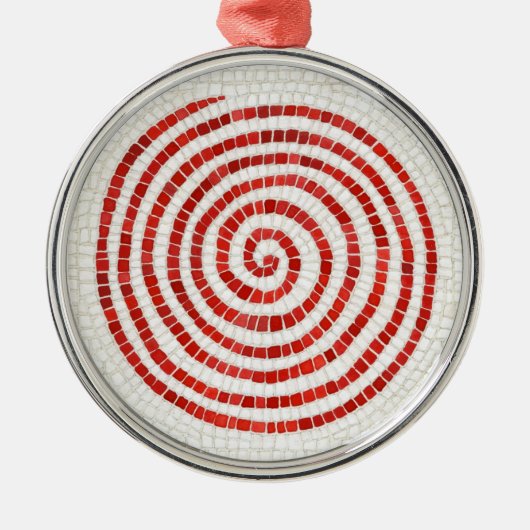 PINWHEEL MOSAIC Premium Round Ornament (Voorkant)