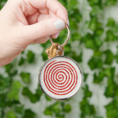 PINWHEEL MOSAIC Premium Round Sleutelhanger (Hand)