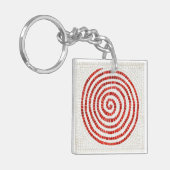 PINWHEEL MOSAIC Square Acryl Sleutelhanger (Voorkant Links)