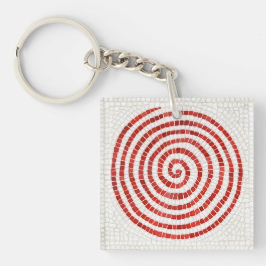 PINWHEEL MOSAIC Square Acryl Sleutelhanger (Voorkant)