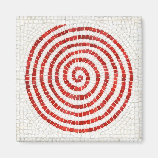 PINWHEEL MOSAIC Square Magnet (Voorkant)