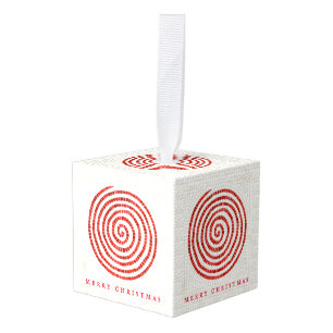 PINWHEEL MOZAÏEK Houten Kubus Ornament + Tekst