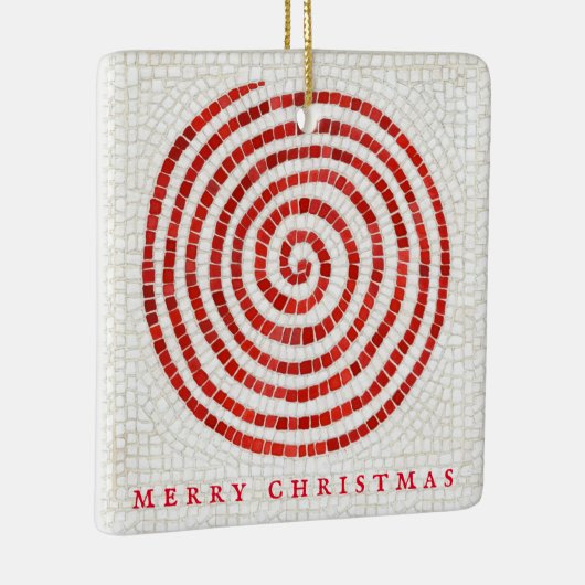 PINWHEEL MOZAÏEK Keramisch Vierkant Ornament + Tek (Rechts)