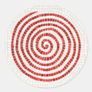 PINWHEEL MOZAÏEK Kleine ronde Stickers