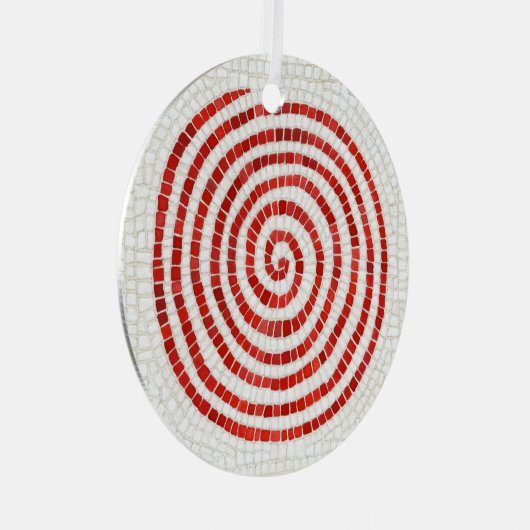 PINWHEEL MOZAÏEK Metaal Rond Ornament (Voorkant Rechts)