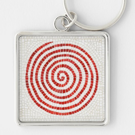 PINWHEEL MOZAÏEK Premium Vierkante Sleutelhanger (Voorkant)