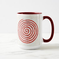 PINWHEEL MOZAÏEK Tall Maroon Combo Mok