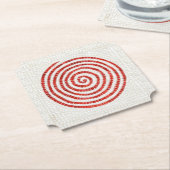 PINWHEEL MOZAÏEK Ticket Papier Onderzetters (Gekanteld)