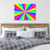 PINWHEEL RAINBOW CANVAS AFDRUK (Insitu (Slaapkamer))