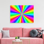 PINWHEEL RAINBOW CANVAS AFDRUK (Insitu (Woonkamer))