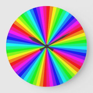 PINWHEEL RAINBOW GROTE KLOK