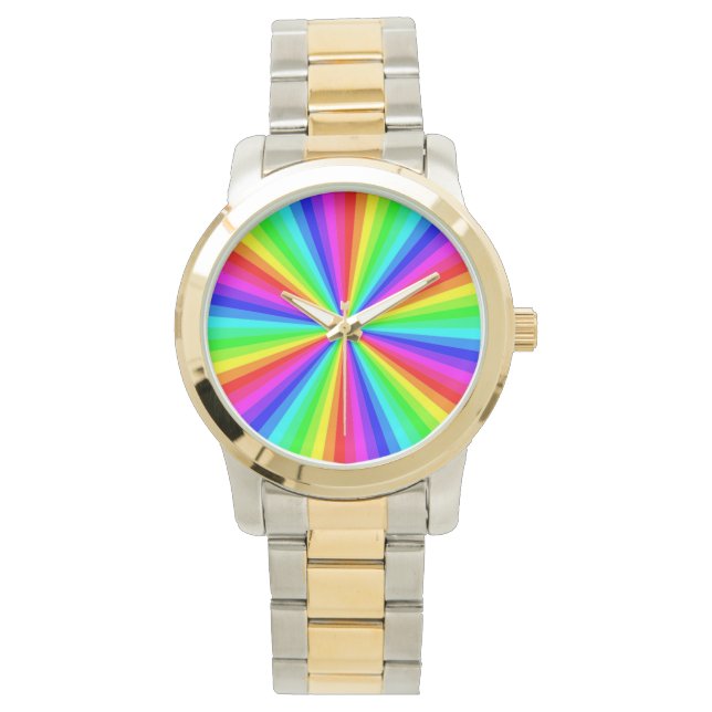 PINWHEEL RAINBOW HORLOGE (Voorkant)