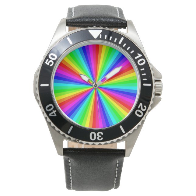 PINWHEEL RAINBOW HORLOGE (Voorkant)