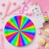 PINWHEEL RAINBOW PAPIEREN BORDJE (Feest)