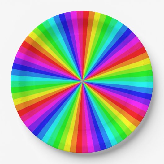 PINWHEEL RAINBOW PAPIEREN BORDJE (Voorkant)