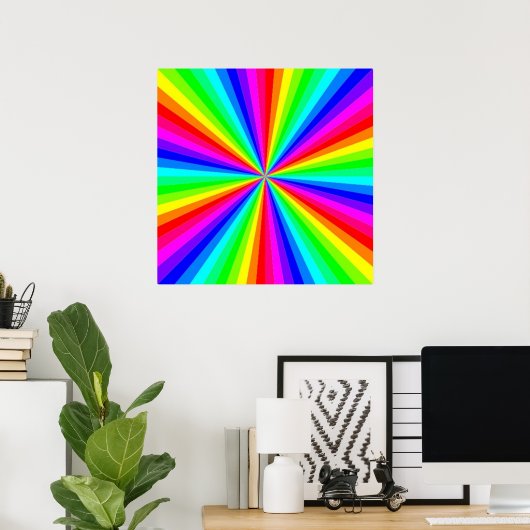 PINWHEEL RAINBOW POSTER (Thuiskantoor)