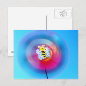 Pinwheel speelgoed briefkaart (Voorkant / Achterkant)