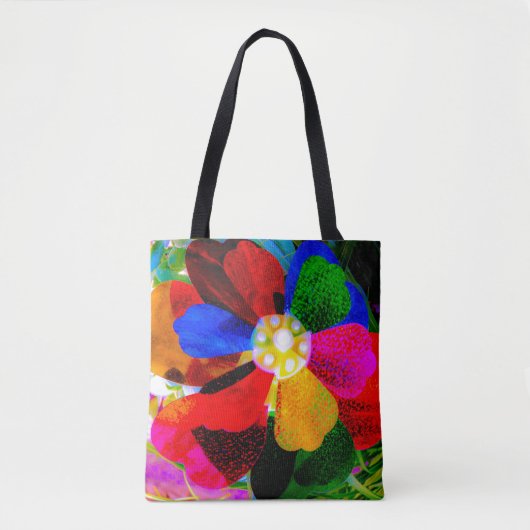 Pinwheel Splash Tote Bag (Voorkant)