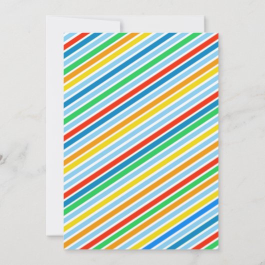 Pinwheel verjaardagsfeestuitnodiging kaart (Achterkant)