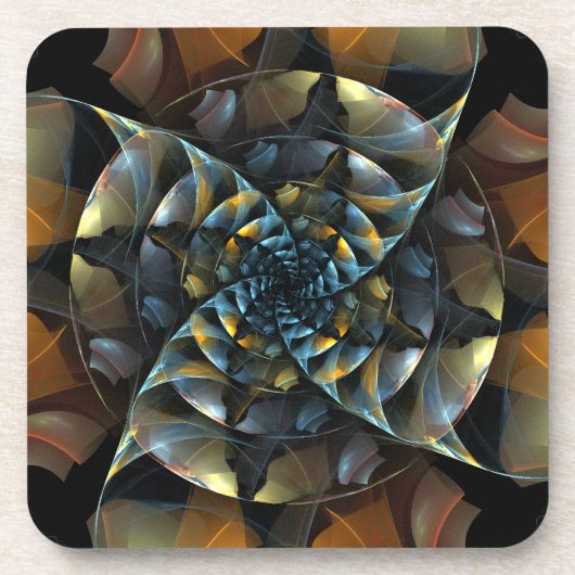 Pinwheels Abstract Kunstkurk Onderzetter (Voorkant)