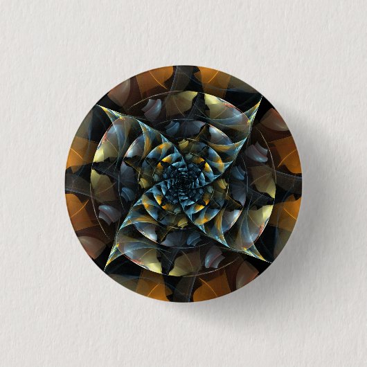 Pinwheels Abstracte art Button (rond) (Voorkant)