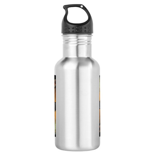 Pinwheels Abstracte kunstfles Waterfles (Achterkant)