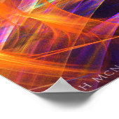 "Pinwheels" — Abstracte Spiral Fractal Art Poster (Hoek)